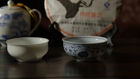 Utensils for the tea ceremony Stock Footage 74450204