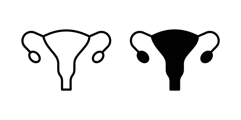 Uterus icon vector design. EPS10 Illustrazione stock