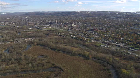 Utica aerial Stockbeeldmateriaal 65425418