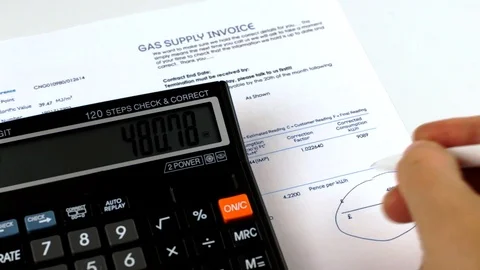 Utility bill Stock Footage 120384831