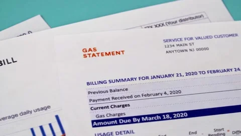 Utility bill payments Stock Footage 144021066