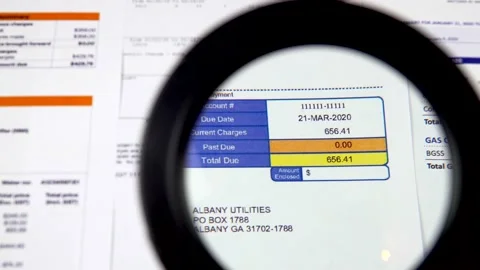 Utility bill payments Stock Footage 144021211