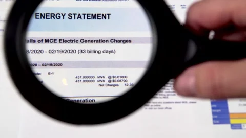 Utility bill payments Stock Footage 144021241