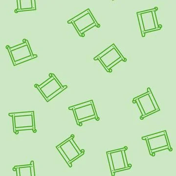 Utility cart garage tool line vector seamless pattern 스톡 일러스트