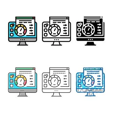 Utility concepts software color icon vector イラスト素材