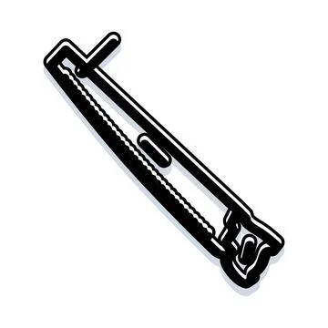 Utility cutter knife with extendable blade Stock Illustration