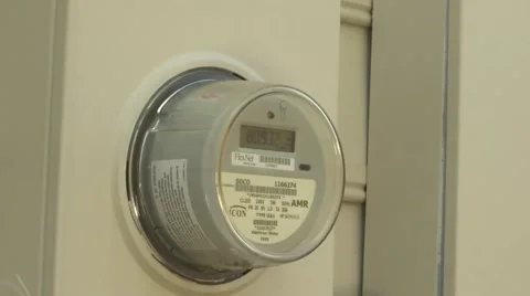 Utility electrical meter 02 库存影片 45170851