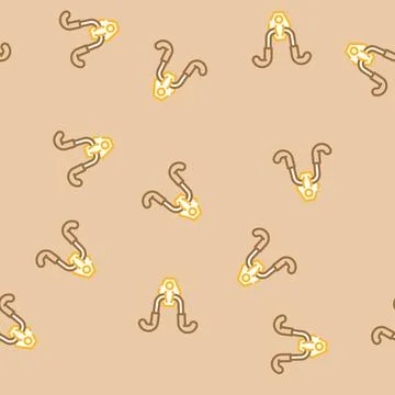 Utility hook garage tool vector seamless pattern Illustrazione stock