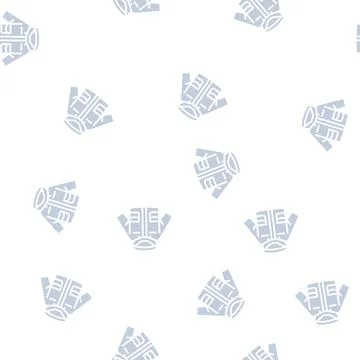 Utility jacket boy baby cloth glyph seamless pattern Illustrazione stock