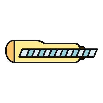 Utility knife box cutter tool for cutting Stock Illustration