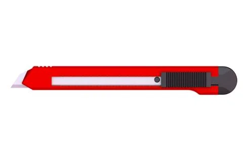 Utility Knife close-up Stock Illustration