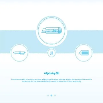 Utility knife Concept  design Illustrazione stock