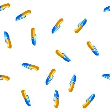 Utility knife isometric icon seamless pattern Stock Illustration