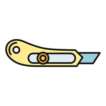 Utility knife tool for craft and construction work Stock Illustration