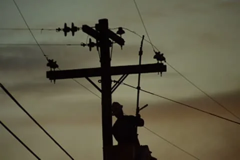 Utility line cut Stock Footage 8923276