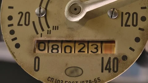 Utility meter display. Public service. Electricity water counter. Electric usage Stock Footage 276412979