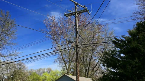Utility Pole Stock Footage 26026028