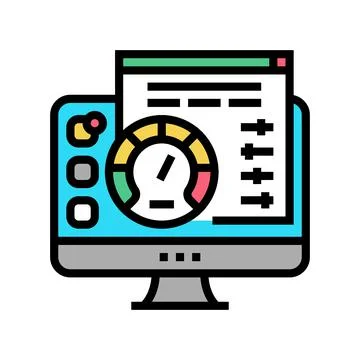 Utility software color icon vector illustration Stock Illustration