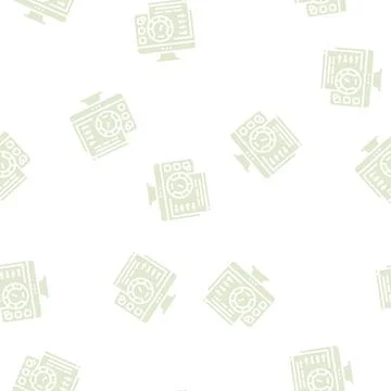 Utility software glyph seamless pattern Illustrazione stock