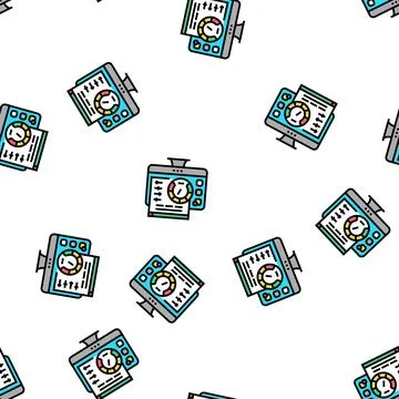 Utility software vector seamless pattern 스톡 일러스트