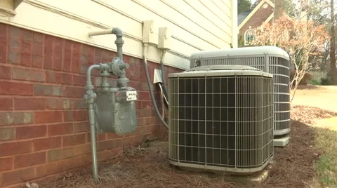 Utility worker gas meter 01 库存影片 45170952