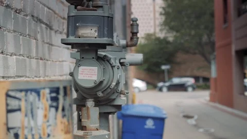 UtilityMeterAlleyway EDITED Stock Footage 98062241