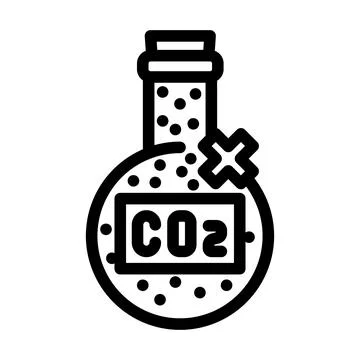 Utilization carbon line icon vector illustration Stock Illustration