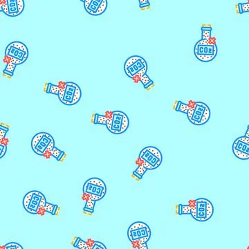 Utilization carbon vector seamless pattern Stock Illustration