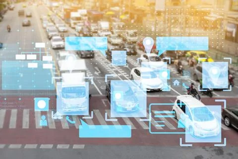 Utilize camera technology to keep tabs on individuals and cars in public ar.. Stock Photos