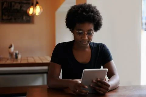 Utilizing the free wifi Stock Photos