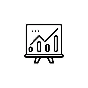 Utilizing a Whiteboard for Effective Presentation Reports Stock Illustration