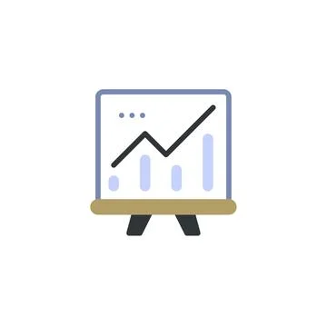 Utilizing a Whiteboard for Effective Presentation Reports Stock Illustration