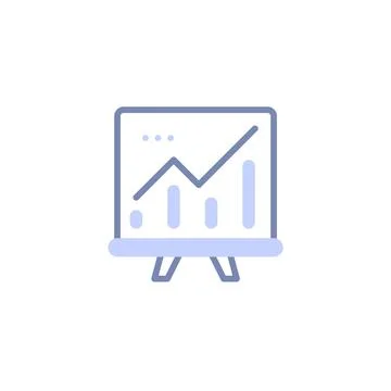 Utilizing a Whiteboard for Effective Presentation Reports Stock Illustration