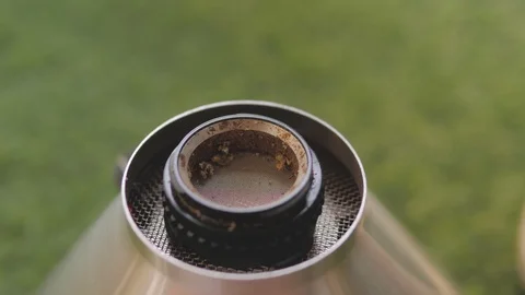 Utrasonic essential oil diffuser vulcano cannabis vaporiser. Air therapy with Stock Footage 120871544