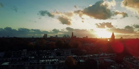 Utrecht 4K Drone Shot 動画素材 75386324