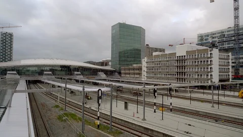 Utrecht Central train station Видео 112361212