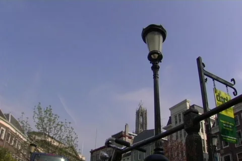 Utrecht lamp post Stock Footage 265647
