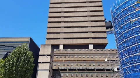 UTS Tower Rise from Alumni Green Stock Footage 86870541
