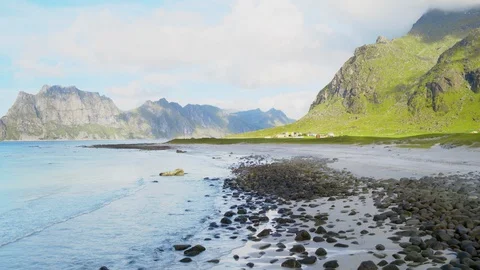 Uttakleiv beach Stock Footage 88902020