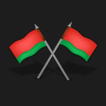 Uttar Pradesh flag Stock Illustration