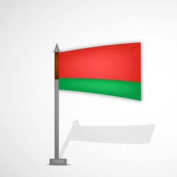 Uttar Pradesh flag Stock Illustration