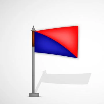 Uttar Pradesh flag Illustrazione stock