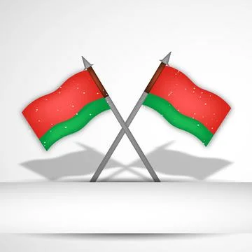Uttar Pradesh flag Stock Illustration