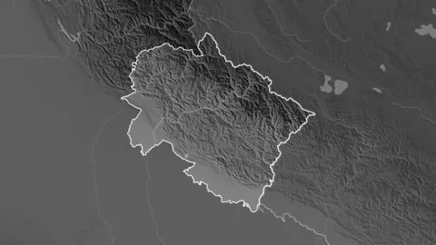 Uttarakhand, India, extruded. Grayscale Stock Footage 241197288
