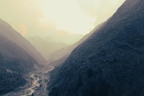 Uttarakhand Mountains Foto stock