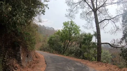 Uttarakhand Mountains Road Vídeo Stock 191400567