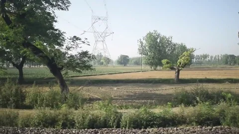 Uttarakhand from train window Stock Footage 77155746
