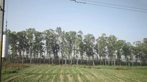 Uttarakhand from train window Stock Footage 77155817
