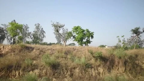 Uttarakhand from train window Stock Footage 77155819