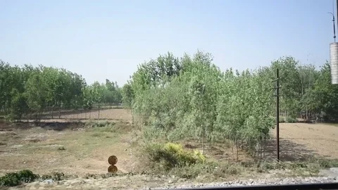 Uttarakhand from train window Stock Footage 77155967